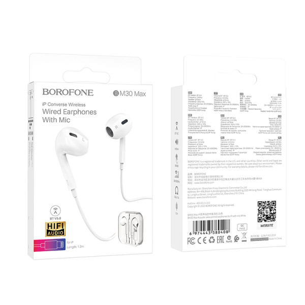 Borofone Bm30 Max Auriculares Pro Original Series Para Ip