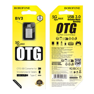 Borofone Bv3 Adaptador Otg Tipo-C