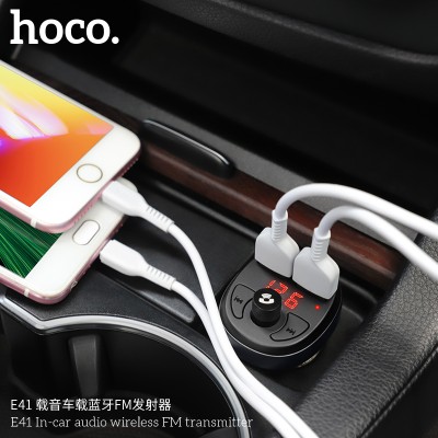 Hoco E41 Transmisor Fm Inalámbrico De Audio Para Coche