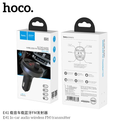 Hoco E41 Transmisor Fm Inalámbrico De Audio Para Coche