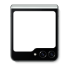 Tapa Trasera Para Samsung Z Flip 5 / F731 Parte Inferior(Arriba) Negro