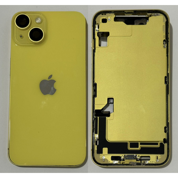 Chasis De Desmontaje Original Para Iphone 14 Amarillo-Con Piezas