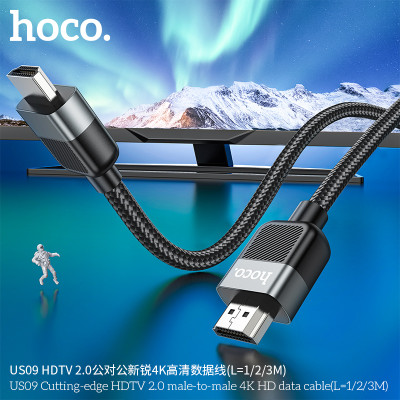 Hoco US09 Cable Datos HDMI 4K HD L-1M/2M