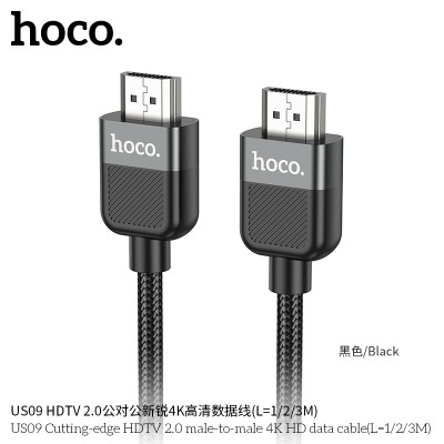 Hoco US09 Cable Datos HDMI 4K HD L-1M/2M