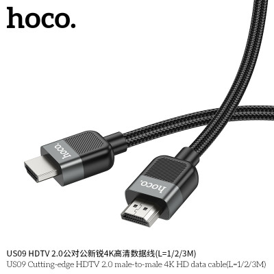 Hoco US09 Cable Datos HDMI 4K HD L-1M/2M