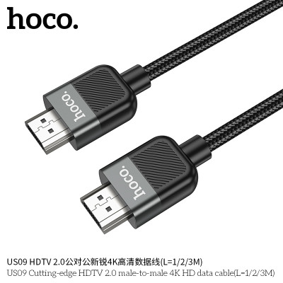 Hoco US09 Cable Datos HDMI 4K HD L-1M/2M