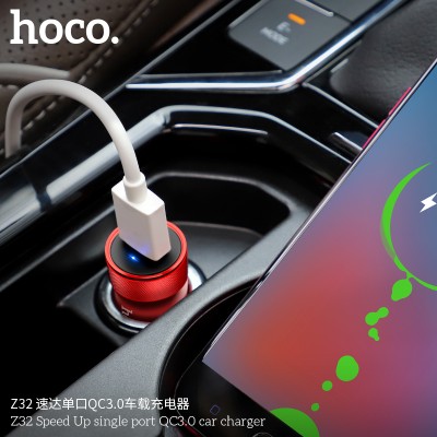 Hoco Z32 Cargador De Coche Qc3.0 De Puerto Único