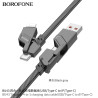 Borofone BU43 Cable Carga 4in1 (USB-C-iP/C-C-iP)