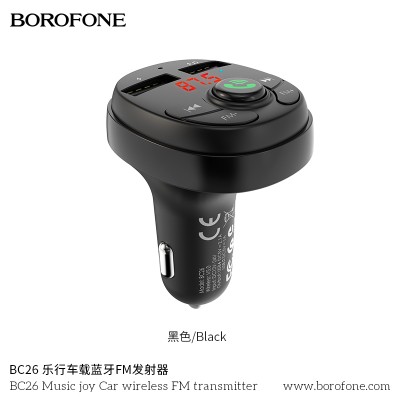 Borofone Bc26 Music Joy Transmisor Fm Inalámbrico Para Coche