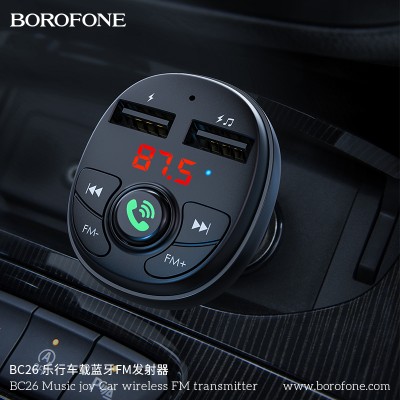 Borofone Bc26 Music Joy Transmisor Fm Inalámbrico Para Coche