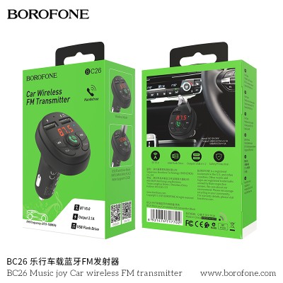 Borofone Bc26 Music Joy Transmisor Fm Inalámbrico Para Coche