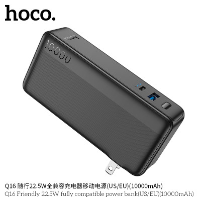 Hoco Q16 Compatible 22.5W Con Echufe Corriente Incluido (US/EU)(10000mAh)