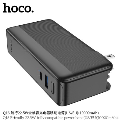 Hoco Q16 Compatible 22.5W Con Echufe Corriente Incluido (US/EU)(10000mAh)