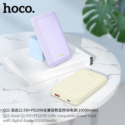 Hoco Q21 Great 22.5W+PD20W Bateria Externa Con Display Indicador (10000mAh)