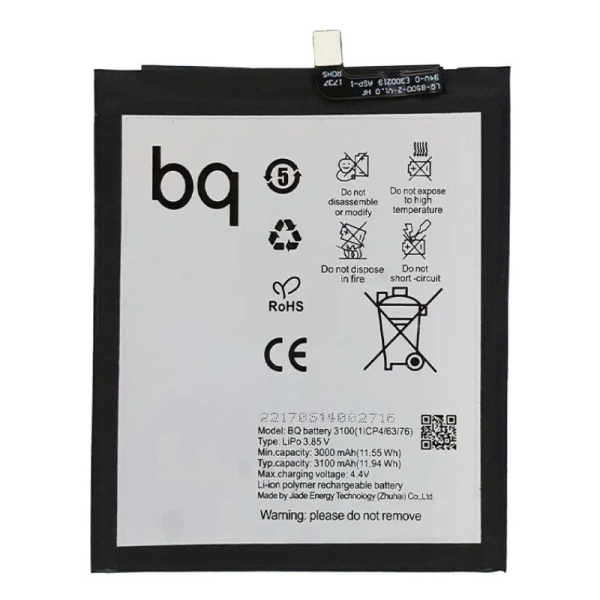 Bateria Para BQ X / BQ X Pro / BQ X Pro 3100mAh