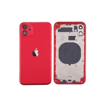 Chasis Con Tapa Trasera Para Iphone 11 Roja