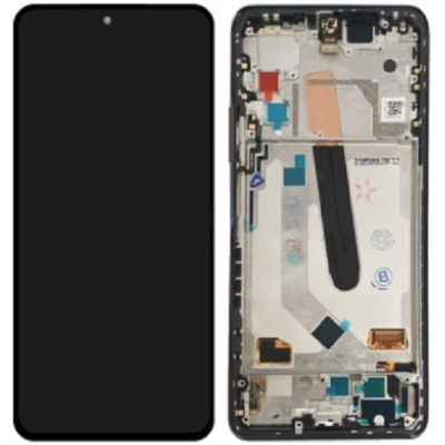 Pantalla Completa Original Servicepack Para Xiaomi Mi 11X Pro / Mi 11i / POCO F3 Con Marco Negro