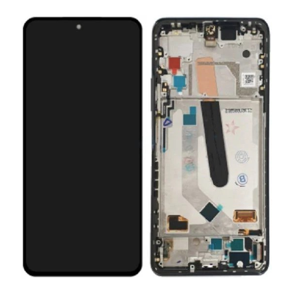 Pantalla Completa Original Servicepack Para Xiaomi Mi 11X Pro / Mi 11i / POCO F3 Con Marco Negro