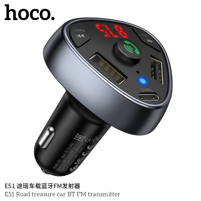 Hoco E51 Transmisor Fm Bluetooth Para Coche