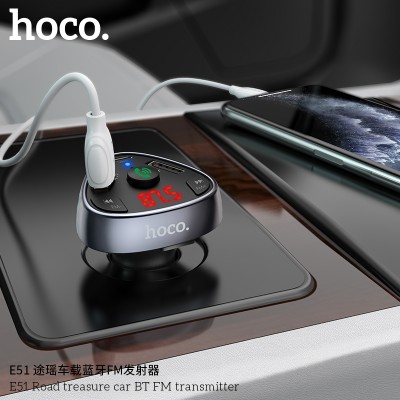 Hoco E51 Transmisor Fm Bluetooth Para Coche