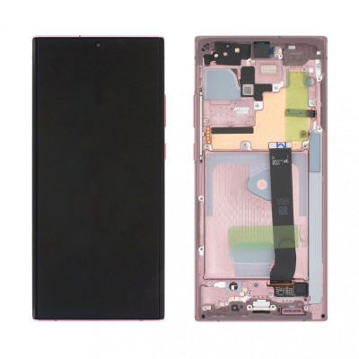 Pantalla Completa Original Servicepack Para Samsung Note 20 Ultra N986 Con Marco Bronce