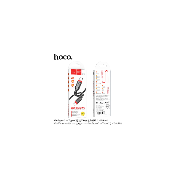 Hoco X59 Cable De Datos De Carga Victory 60W Tipo C A Tipo C Largo 2M