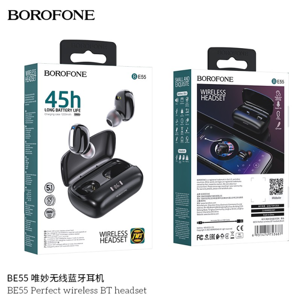 Borofone Be55 Auriculares Inalámbricos Inalámbricos Perfect