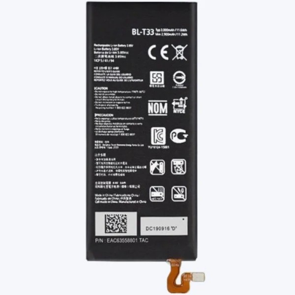 Bateria Para Lg Q6 / Q6 Plus M700 2900Mah -Bl-T33