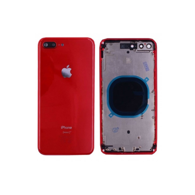 Chasis Con Tapa Trasera Para Iphone 8 Plus Roja