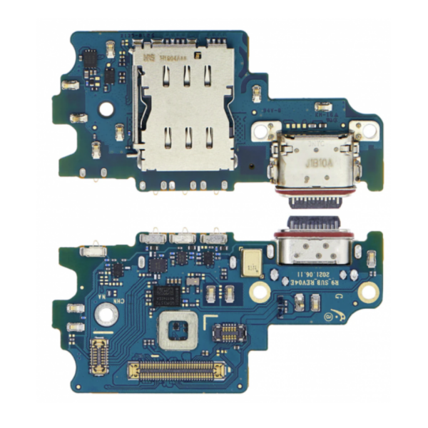 Placa De Carga Tipo C Y Lector Sim Para Samsung Galaxy S21 FE / G990 ORIGINAL