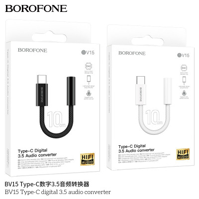 Borofone Bv15 Conversor De Audio Tipo C A Jack De 3,5 Mm