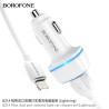 Borofone BZ14 Cargador Coche Doble (USB-L)