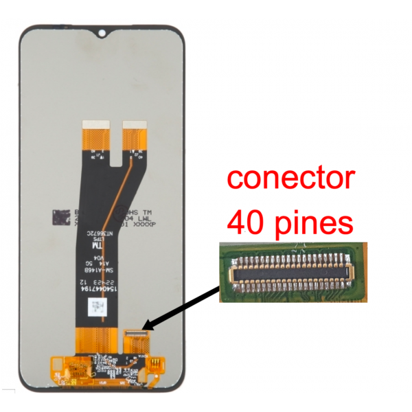 Pantalla Completa Original Servicepack Para Samsung Galaxy A14 5G (2023) A146P (Conector Corto) 40 Pines Sin Marco