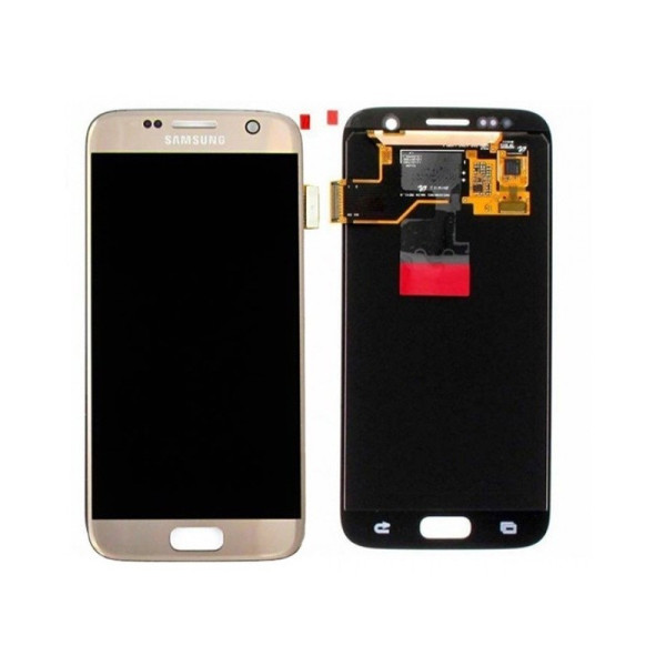 Pantalla Completa Original Servicepack Para Samsung S7 / G930 Oro