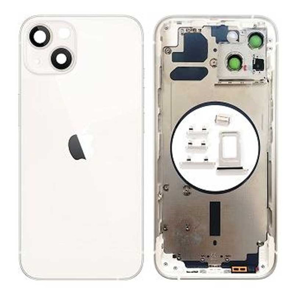 Chasis Con Tapa Trasera Para Iphone 13-Blanca