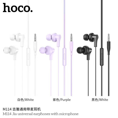 Hoco M114 Auriculares Universales Jack Con Micrófono