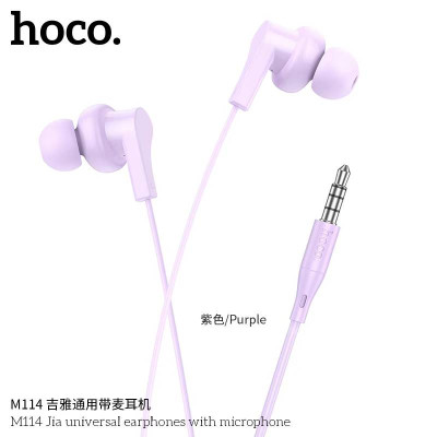 Hoco M114 Auriculares Universales Jack Con Micrófono