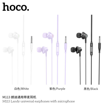 Hoco M113 Auriculares Universales Jack Con Micrófono