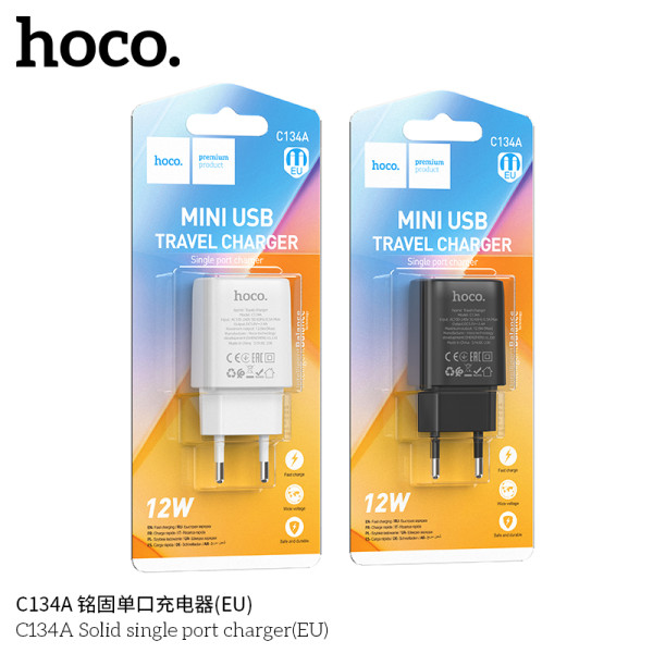 Hoco C134A Cargador Enchufe 12W Usb