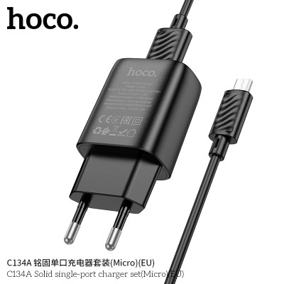 Hoco C134A Cargador 12W Con Cable Micro Usb