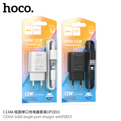 Hoco C134A Cargador 12W Con Cable Lightning