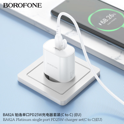 Borofone Ba82A Cargador Rápido Pd25W Con Cable Type-C