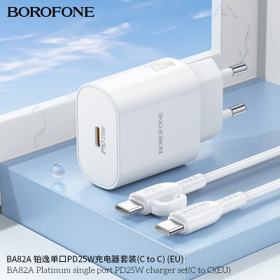 Borofone Ba82A Cargador Rápido Pd25W Con Cable Type-C