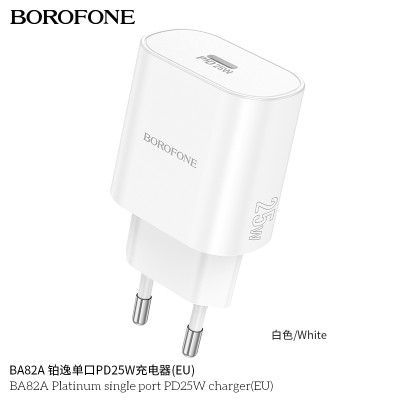 Borofone Ba82A Cargador Rápido Enchufe Pd25W Type-C