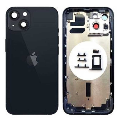 Chasis Con Tapa Trasera Para Iphone 13-Negra