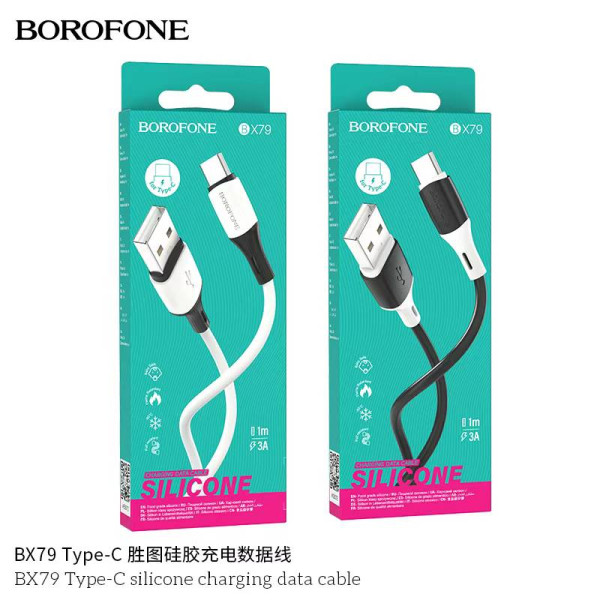 Borofone Bx79 Cable Silicona 3A Usb A Tipo C