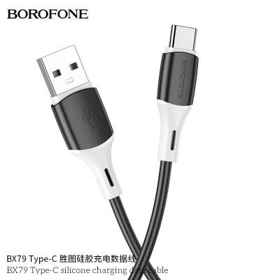 Borofone Bx79 Cable Silicona 3A Usb A Tipo C