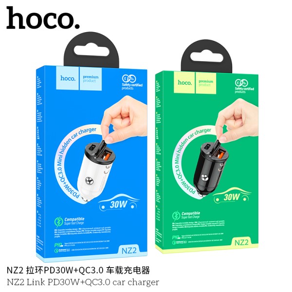 Hoco Nz2 Cargador Para Coche Pd30W+Qc3.0