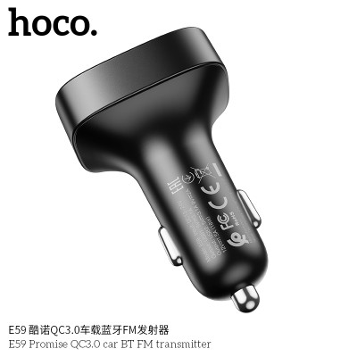 Hoco E59 Transmisor Fm Bluetooth Para Coche Qc3.0