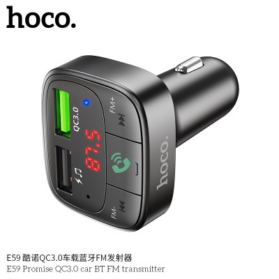 Hoco E59 Transmisor Fm Bluetooth Para Coche Qc3.0